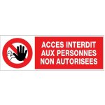 Panneau information  accs interdit aux pna