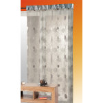 Panneau voilage gris luna gallon fronceur 140x240