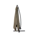 Parasol jardin dport alu  ilios 3  - carr - 3 x3 m - taupe