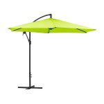 Parasol jardin dport alu  ilios  - rond -  3 m - vert