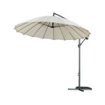 Parasol jardin d�port� alu  lili 3  - style japonais - �3m - ecru