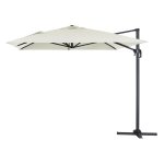 Parasol jardin d�port� alu  sun 4   - rectangle - ecru - 3 x 4 m