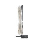 Parasol jardin dport led alu  sun 3 luxe  - carr - 3 x 3 m - ecru