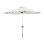 Parasol jardin droit alu  lili  - style japonais - 2. 7m - ecru