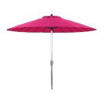 Parasol jardin droit alu  lili  - style japonais - 2. 7m - fushia