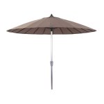 Parasol jardin droit alu  lili  - style japonais - 2. 7m - taupe