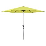 Parasol jardin droit alu sol - rond - Ø 3m - vert Parasol jardin droit alu sol - rond - Ø 3m - vert