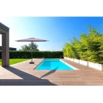 Parasol jardin  sol 2  - rectangle - 2 x 3 m - violet