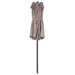 Parasol de jardin xxl parasol grande taille 4, 6l x 2, 7l x 2, 4h cm ouverture fermeture manivelle acier ...