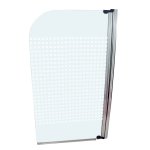 Pare - baignoire ilas - paroi 80x140x0, 4cm - verre tremp� s�r. - finitions chrom�