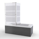 Pare baignoire relevable 138, 5x105, 5cm