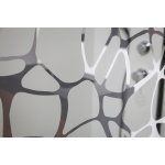Paroi alea - sérigraphie miroir - 90x200x1cm - verre trempé - transparent Paroi alea - sérigraphie miroir - 90x200x1cm - verre trempé - transparent