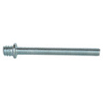 Patte  vis mtaux 7 / 150 (5) - 40mm (x10) - acier nickel  paulement