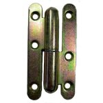 Paumelle de btiment bout rond 110 x 55 mm - gauche
