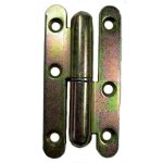 Paumelle de b�timent bout rond 80 x 45 mm - droite