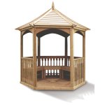Pavillon hexagonal bois massif 4. 74m2