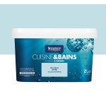 Peinture cuisine et bains satin blanc pot 2l