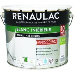 Peinture murale monocouche acrylique 10 l satin blanc extreme - renaulac