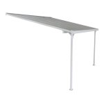 Pergola blanche aluminium lucia - 10m² - blanc Pergola blanche aluminium lucia - 10m² - blanc