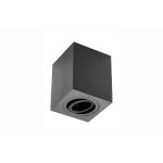 Petit plafonnier cubique sensa avec tte rotative - aluminium - noir - 11, 5 cm - ip 20