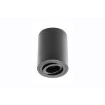 Petit plafonnier cylindrique sensa avec tte rotative - aluminium - noir - 11, 5 cm - ip 20