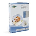 Petsafe porte staywell cadre en aluminium - blanc - pour chat ou chien jusqua 18 kg