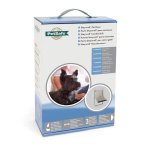 Petsafe porte staywell cadre en aluminium - blanc - pour chat ou chien jusqua 7 kg