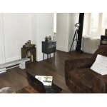 Pied table basse carré hettich fixe acier chromé gris Pied table basse carré hettich fixe acier chromé gris