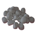 Pierres dcoratives en cramique grises pour chemines au biothanol