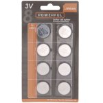 Pile bouton cr2025 lithium, 3v les 8pi�ces