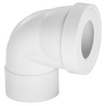 Pipe de wc courte en angle de 90 c diam. 10 cm wirquin