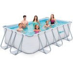Piscine tubulaire - ludo 2 bis - 4, 01 x 2, 01 x 1, 22 m - filtration  sable 2. 5 m / h