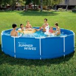 Piscine tubulaire ronde 3, 66x0, 91m summer waves avec pompe
