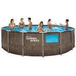 Piscine tubulaire ronde À hublot Ø4, 57x1, 22m summer waves Piscine tubulaire ronde À hublot Ø4, 57x1, 22m summer waves