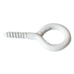 Piton  visser plastifi blanc filet bois vissal 4x30mm lot de 6 pitons