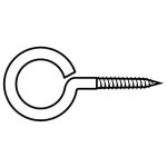 Piton  visser zingu filet bois vissal 5x35mm lot de 4 pitons