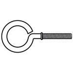Piton  visser zingu filet mtrique vissal 4x35mm lot de 4 pitons