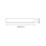 Plafonnier exterieur rond led 18w 3000k blanc ip54 Plafonnier exterieur rond led 18w 3000k blanc ip54