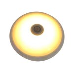 Plafonnier led rond 18w avec dtecteur de mouvement crpusculaire 220v - blanc chaud 2300k - 3500k - ...