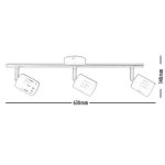 Plafonnier noir & chrome ulrika, 3x g9 - 28w, ip20, 230v, classe i Plafonnier noir & chrome ulrika, 3x g9 - 28w, ip20, 230v, classe i