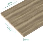 Plan de travail stratifié ambiance chêne authentique 1850 x 610 ep 28 mm - pefc 75% . Plan de travail stratifié ambiance chêne authentique 1850 x 610 ep 28 mm - pefc 75% .