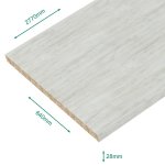 Plan de travail stratifié chêne blanchi 2770 x 640 ep 28 mm - pefc 75% . Plan de travail stratifié chêne blanchi 2770 x 640 ep 28 mm - pefc 75% .