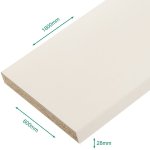 Plan de travail stratifi mlamin blanc 1800 x 600 ep 28 mm - pefc 75%.