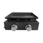 Plancha gaz 2 br�leurs 4 kw