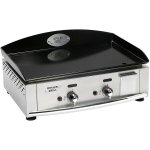 Plancha gaz 5500w plaque email 5mm 59x38cm - pl600ge