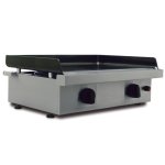 Plancha gaz 6600w plaque fonte maille 60x40cm - silver - 60 fonte
