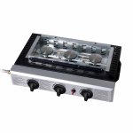 Plancha gaz 7500w plaque maille 61x34cm - doc105