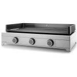 Plancha gaz 9000w plaque fonte maill 75. 5x41cm - modern g75i