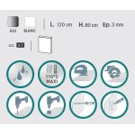 Plaque composite 80 * 120 champagne