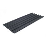Plaque onduline easyfix 200 x 81 cm - noir intense